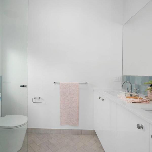 Bathroom in new home build in Corio, Geelong by Augello Homes