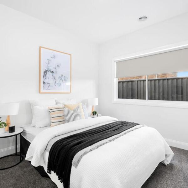 Bedroom in new home built in Corio, Geelong by Augello Homes