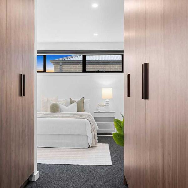 Bedroom in new home in Lara by Augello Homes - custom home builders