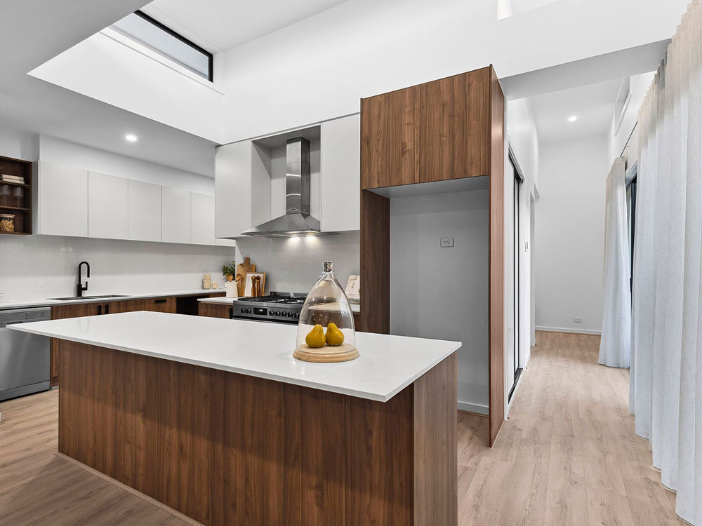 Custom kitchen in Lara by Augello Homes